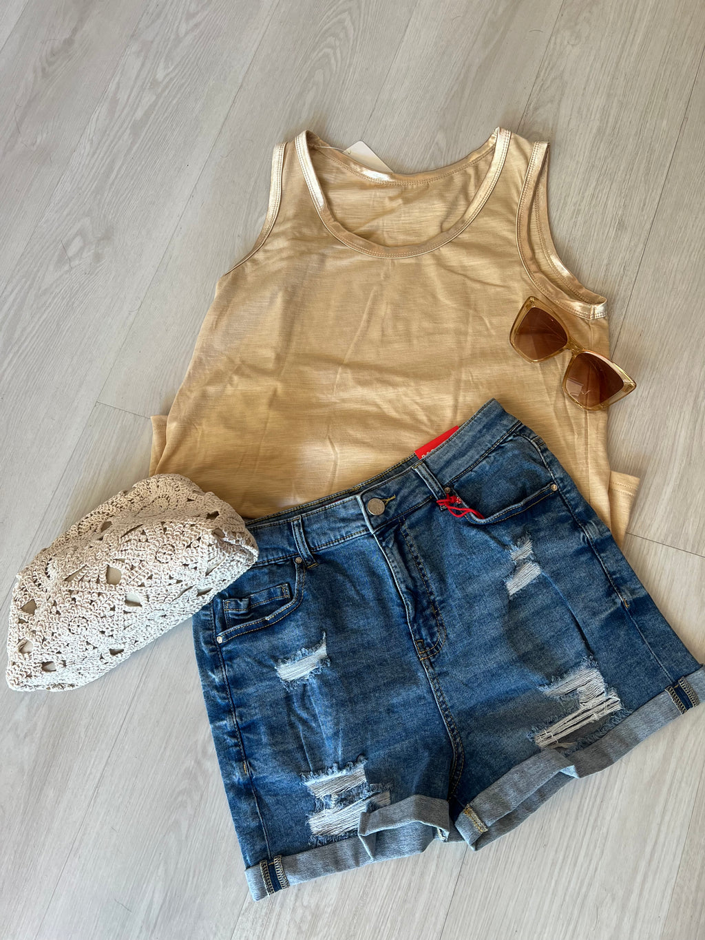 Susie Tank Top - Tan
