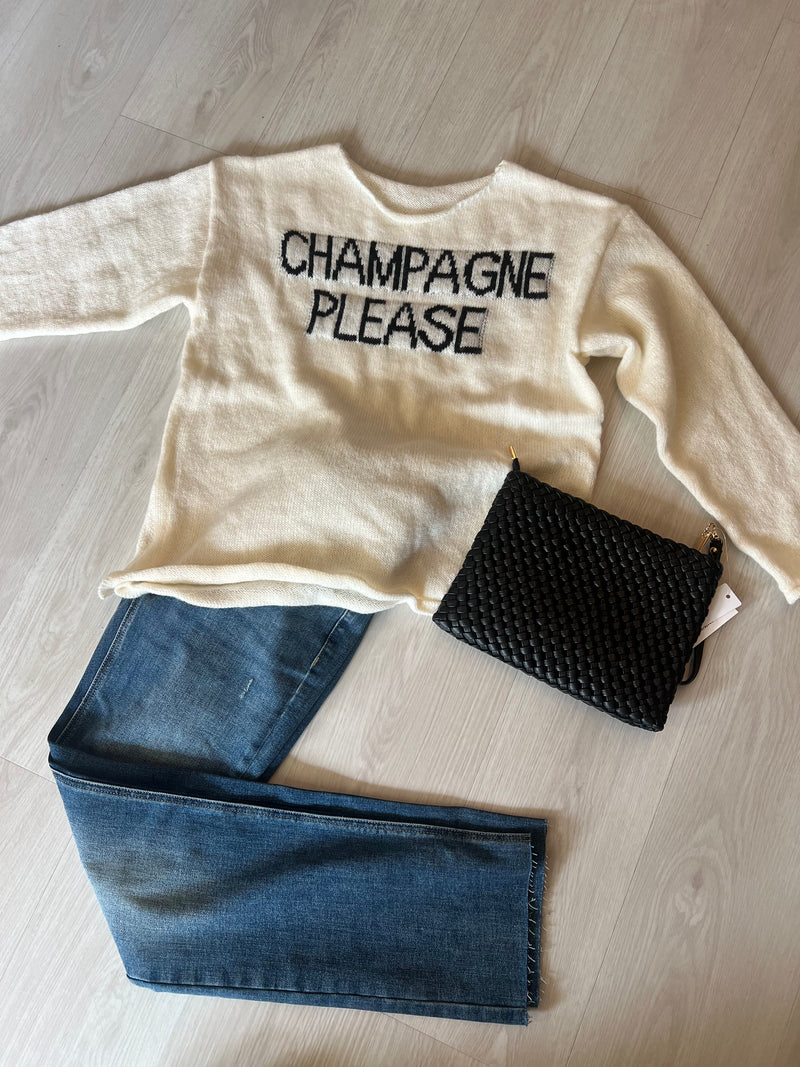 Champagne Please Sweater