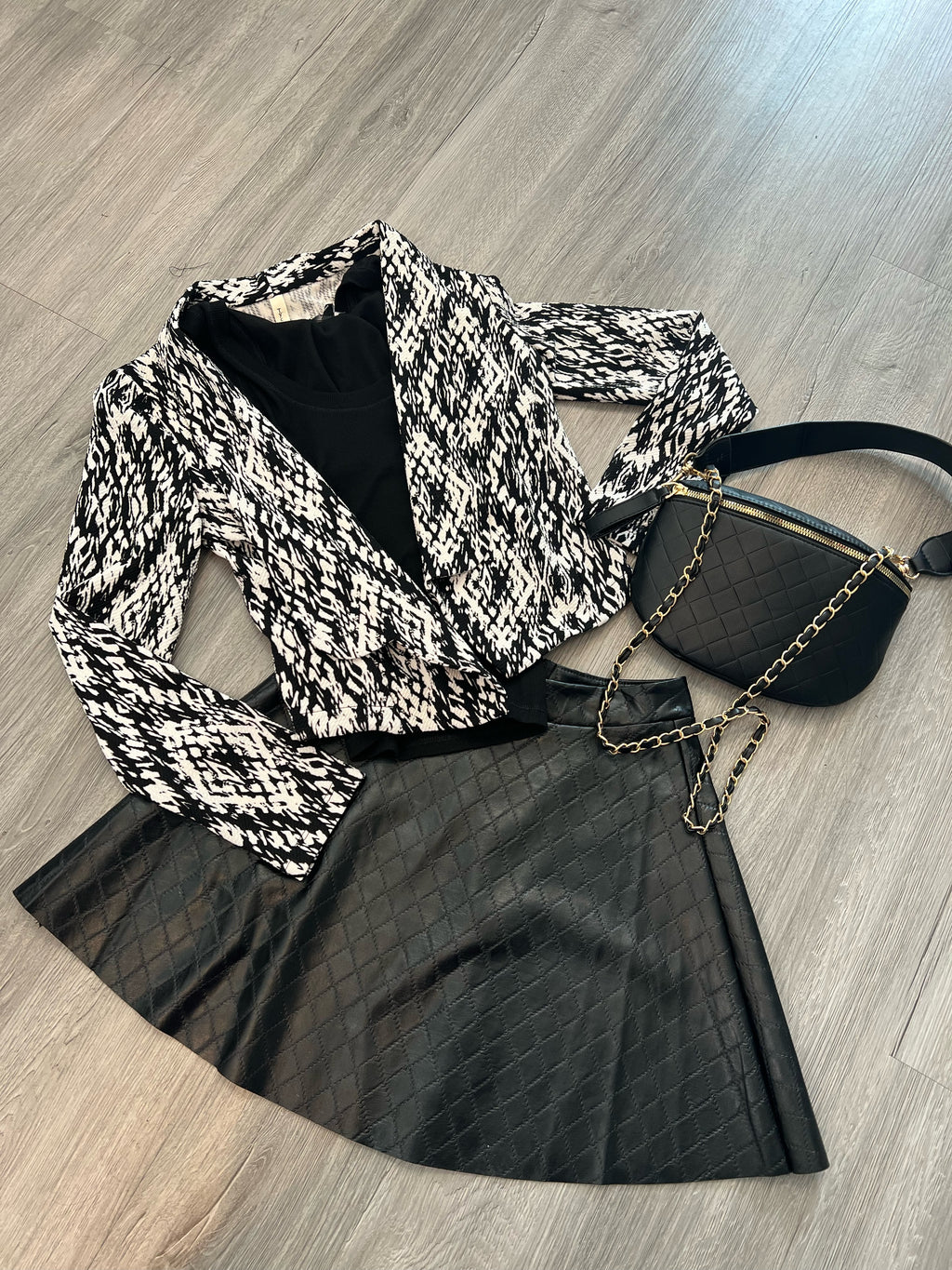 Onyx Ikat Open Blazer