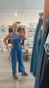 Royal One Shoulder Jumpsuit