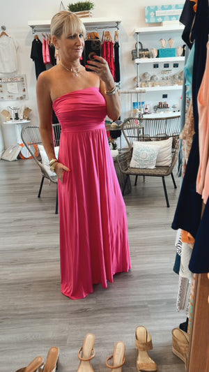 Fannie Maxi Dress - Pink