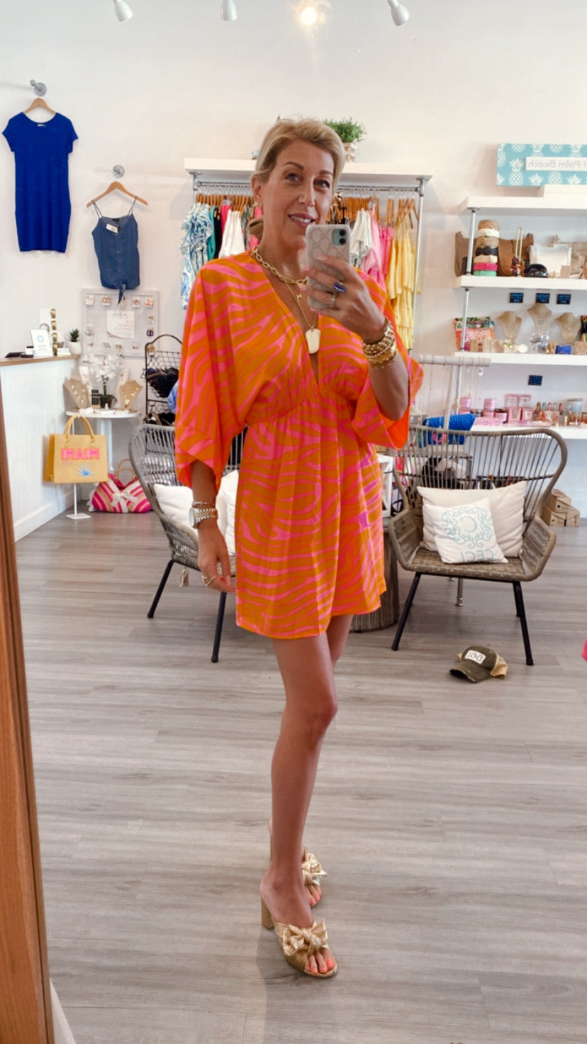 Sherbet Kimono Dress